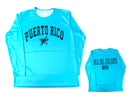 Puerto Rico Souvenirs - Long Sleeve Blue T-Shirt