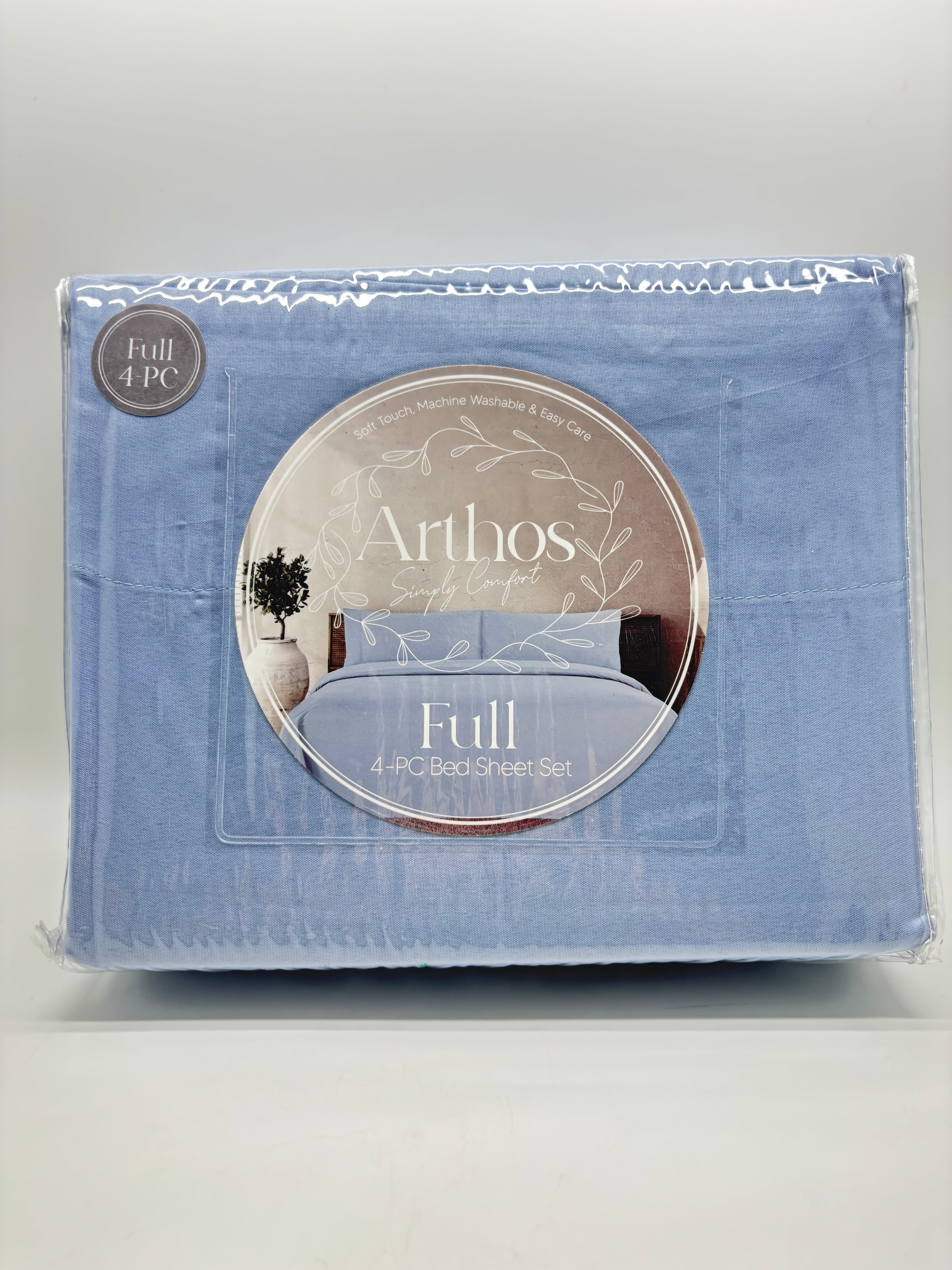 Full Color 4PC Bed Sheet Set - Full Size (colores a escoger)