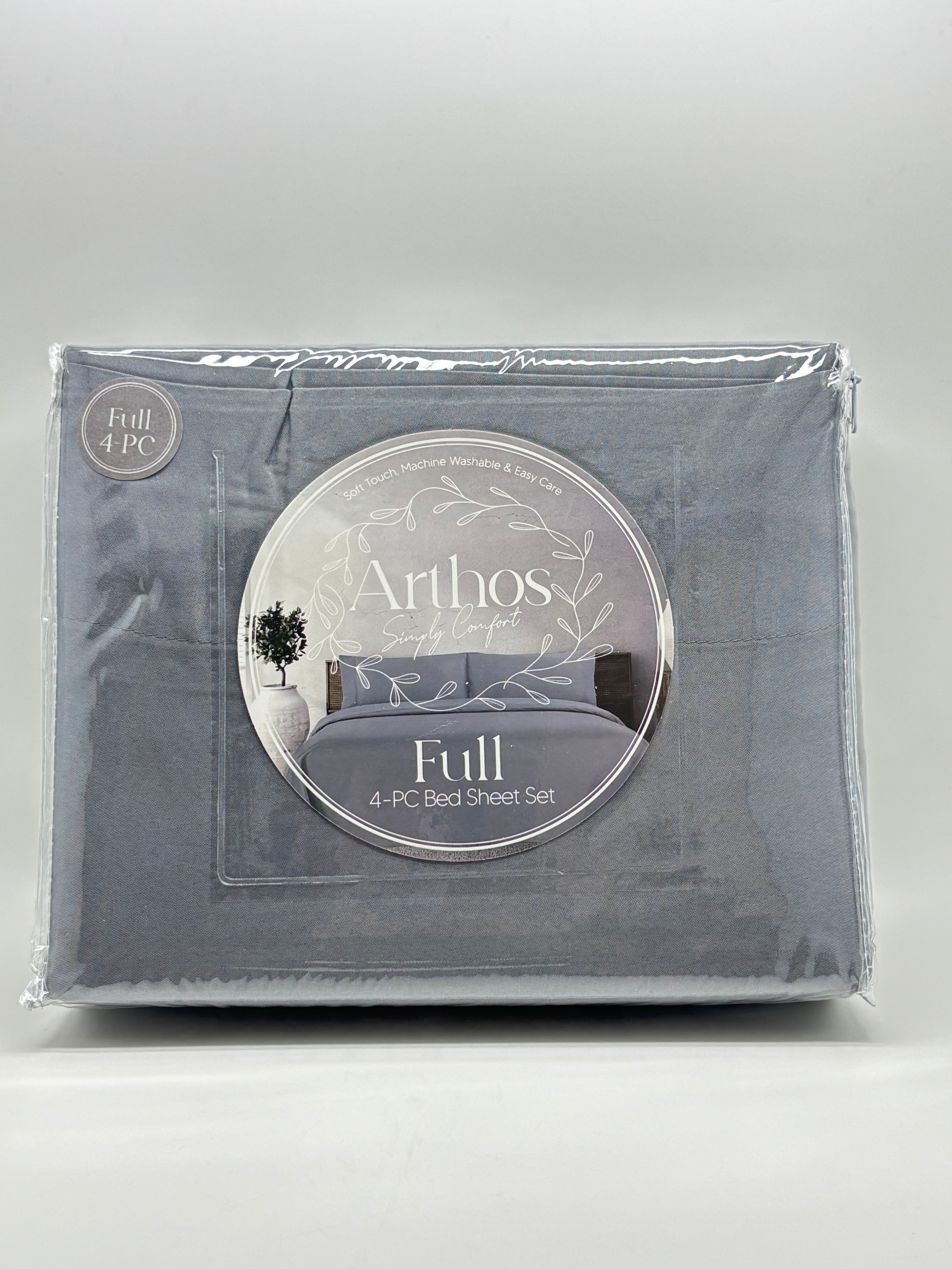 Full Basic 4PC Bed Sheet Set - Full Size (colores a escoger)