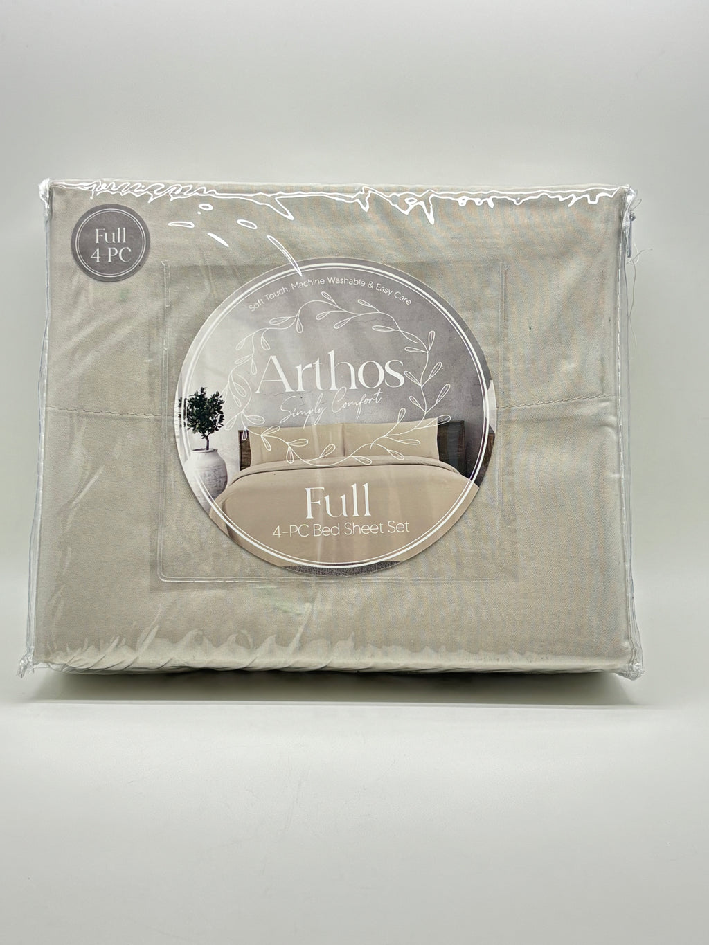 Full Color 4PC Bed Sheet Set - Full Size (colores a escoger)