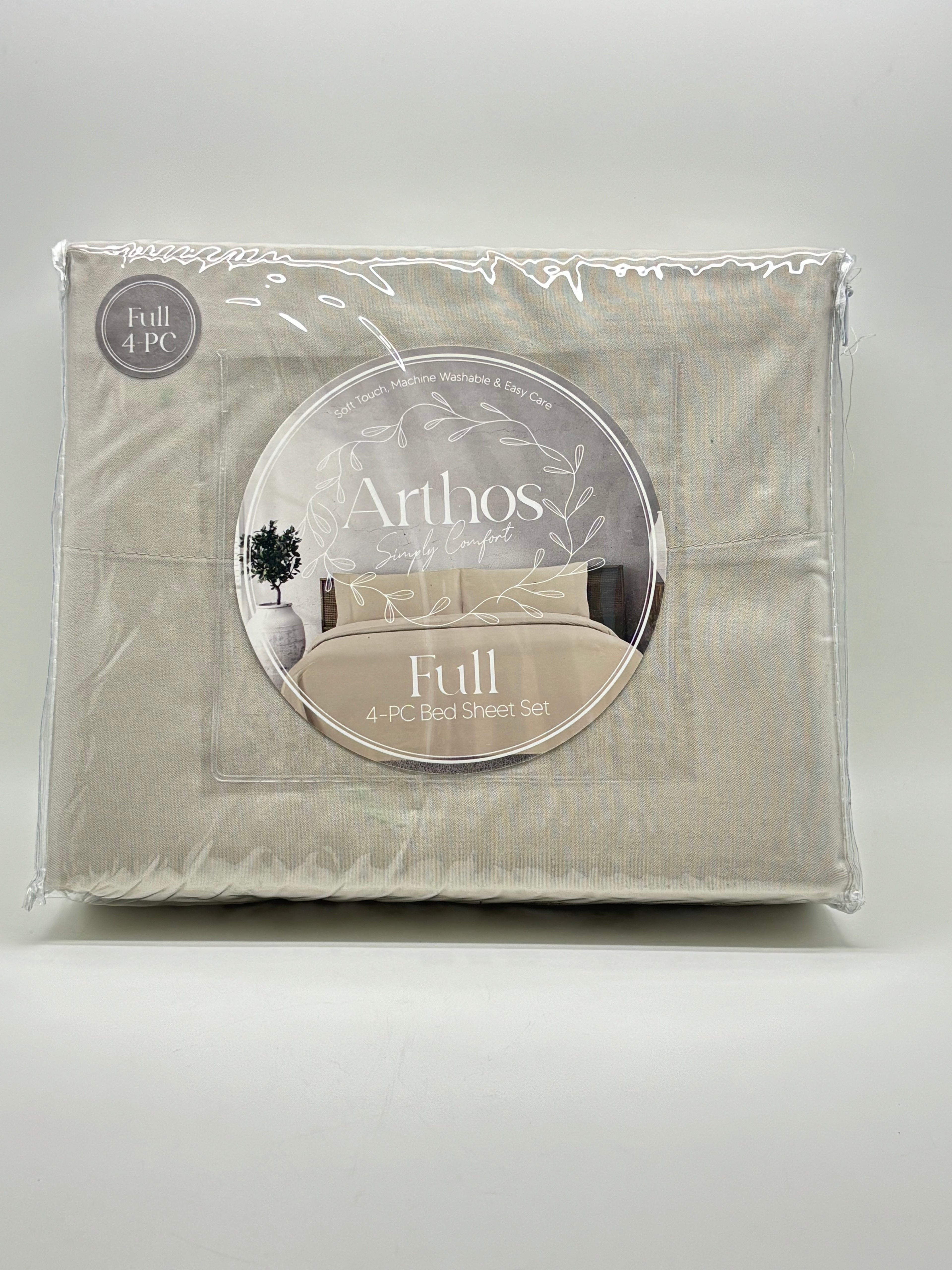 Full Color 4PC Bed Sheet Set - Full Size (colores a escoger)