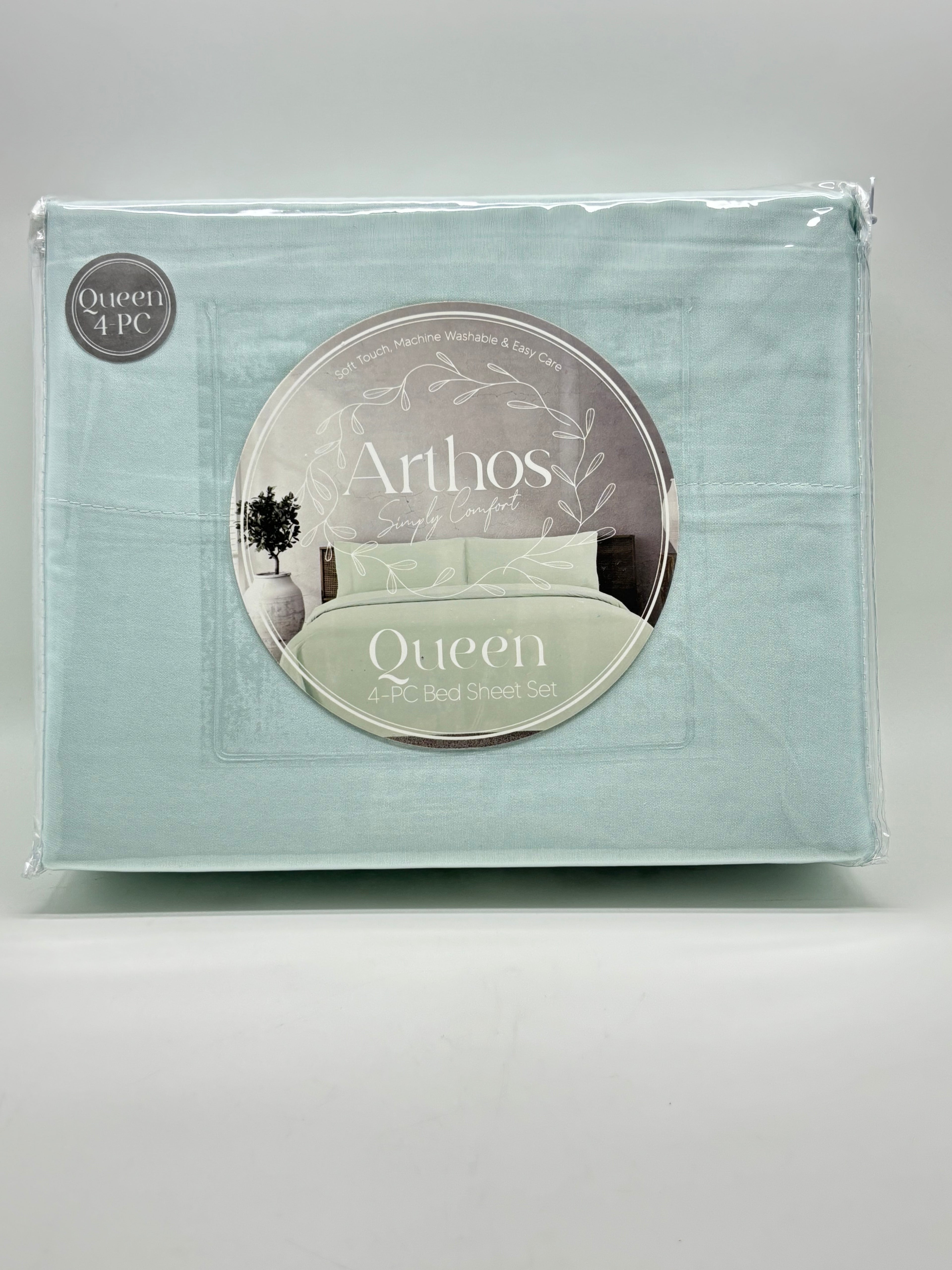 Queen Color 4PC Bed Sheet Set - Queen Size (colores a escoger)