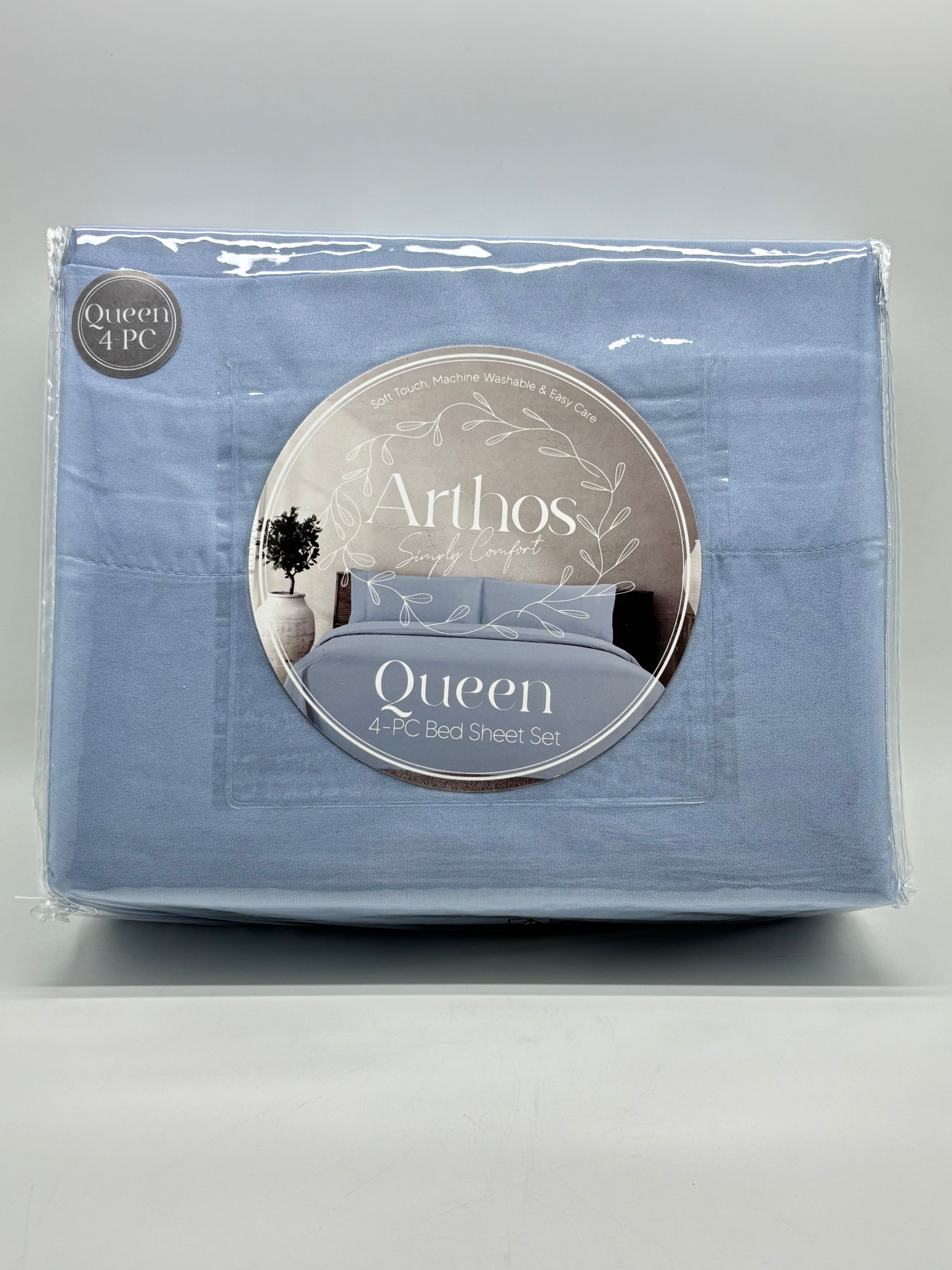 Queen Color 4PC Bed Sheet Set - Queen Size (colores a escoger)