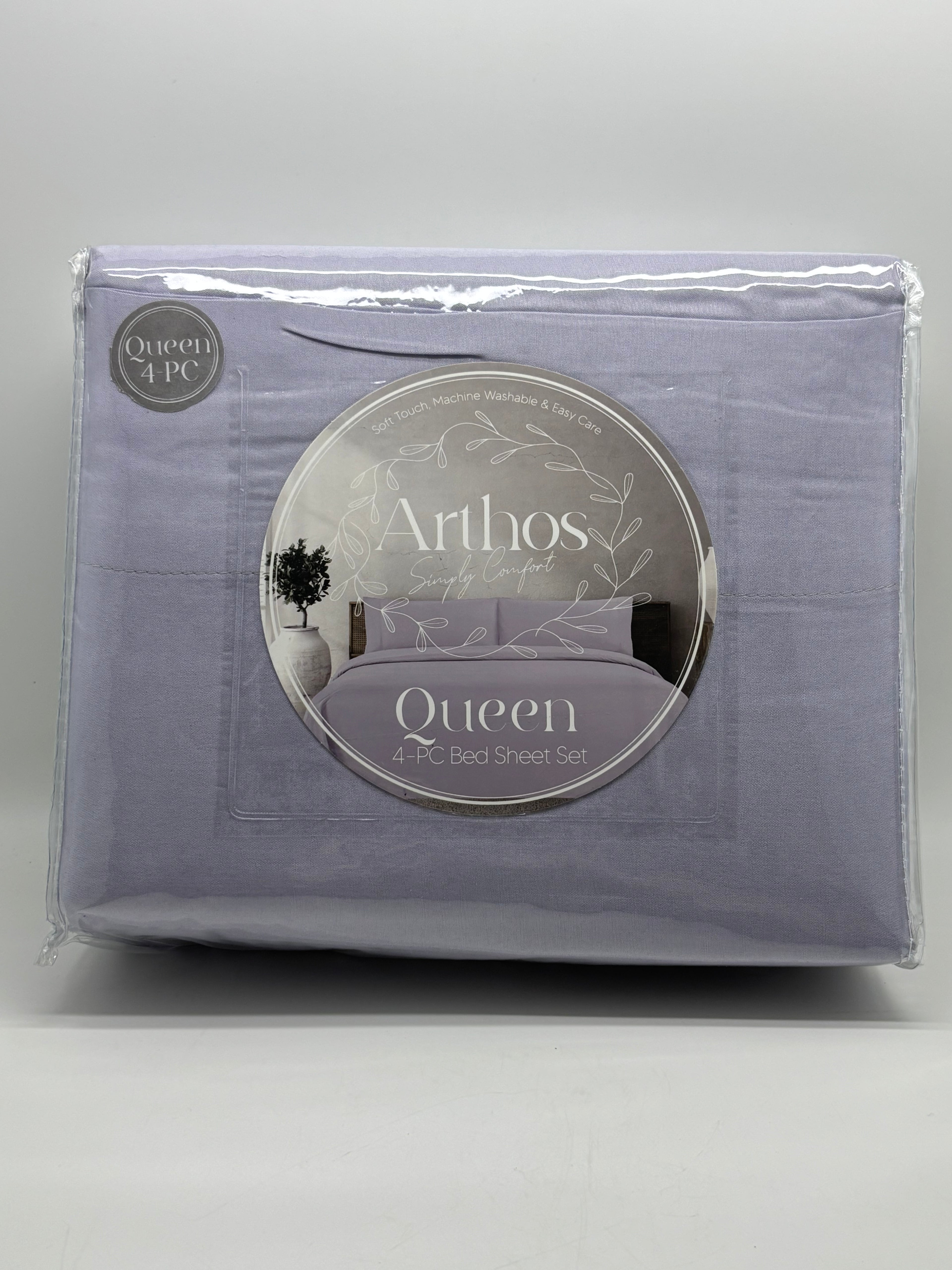 Queen Color 4PC Bed Sheet Set - Queen Size (colores a escoger)