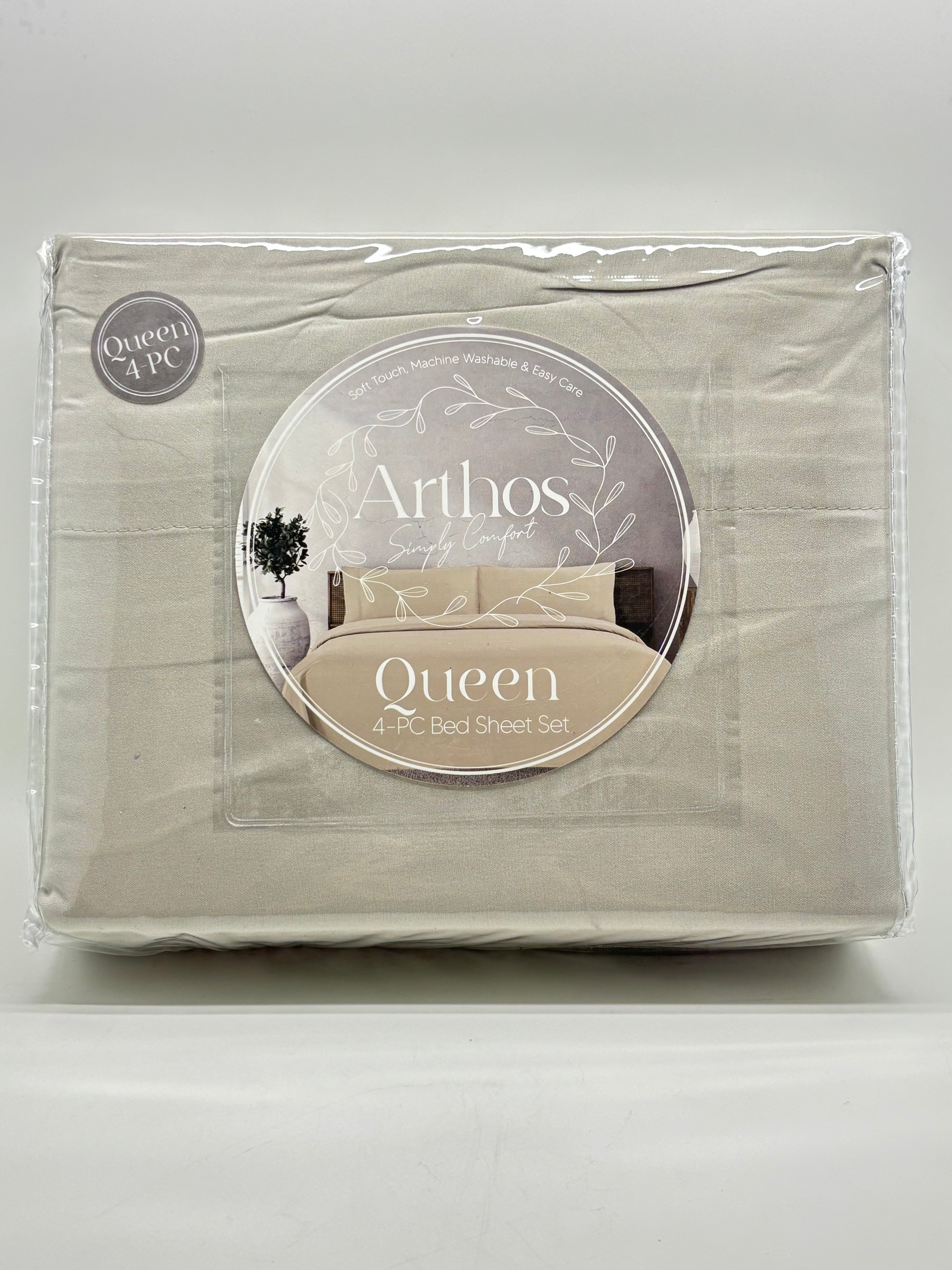 Queen Color 4PC Bed Sheet Set - Queen Size (colores a escoger)