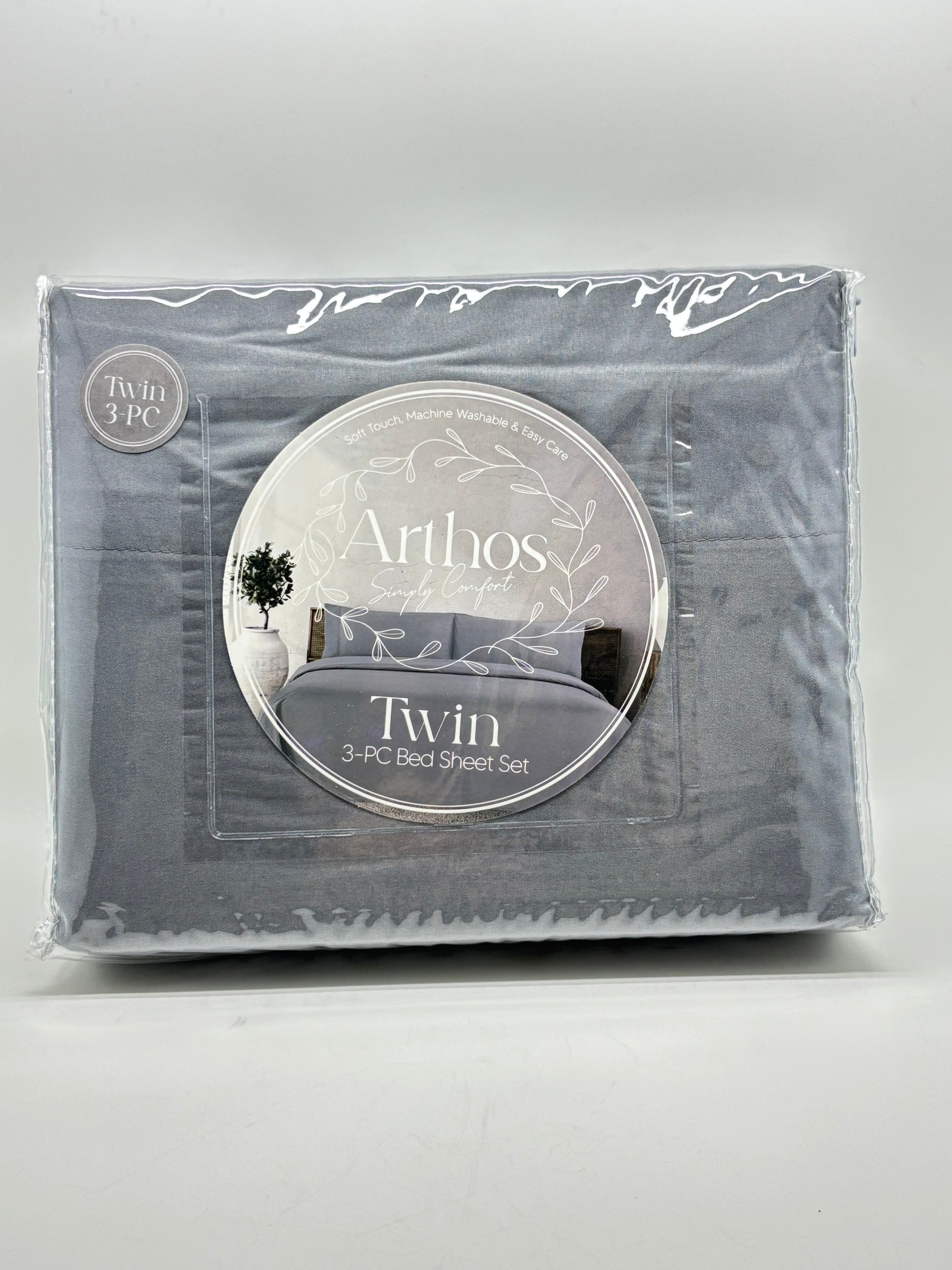 Twin Basic 4PC Bed Sheet Set - Twin Size (colores a escoger)