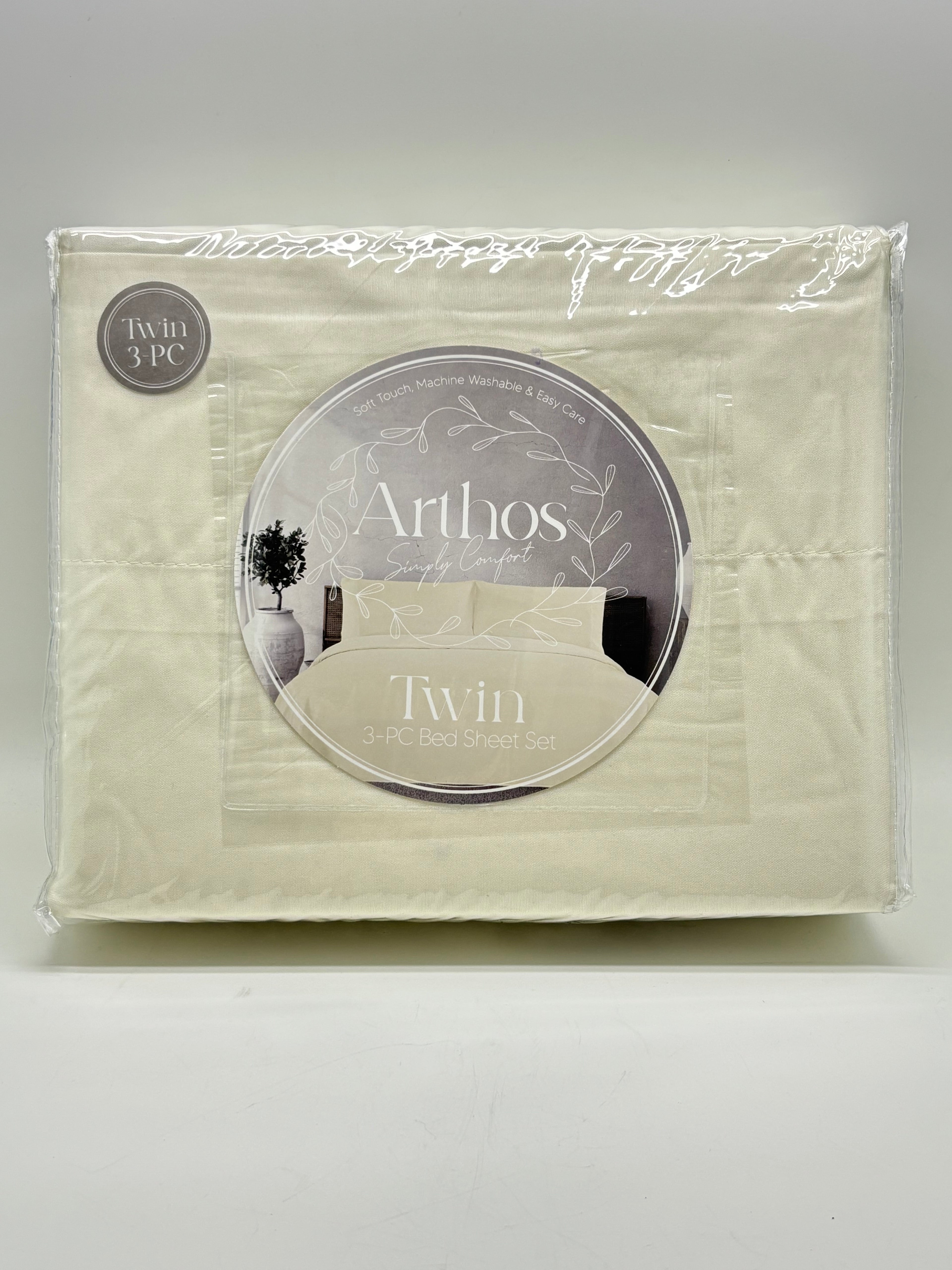 Twin Basic 4PC Bed Sheet Set - Twin Size (colores a escoger)