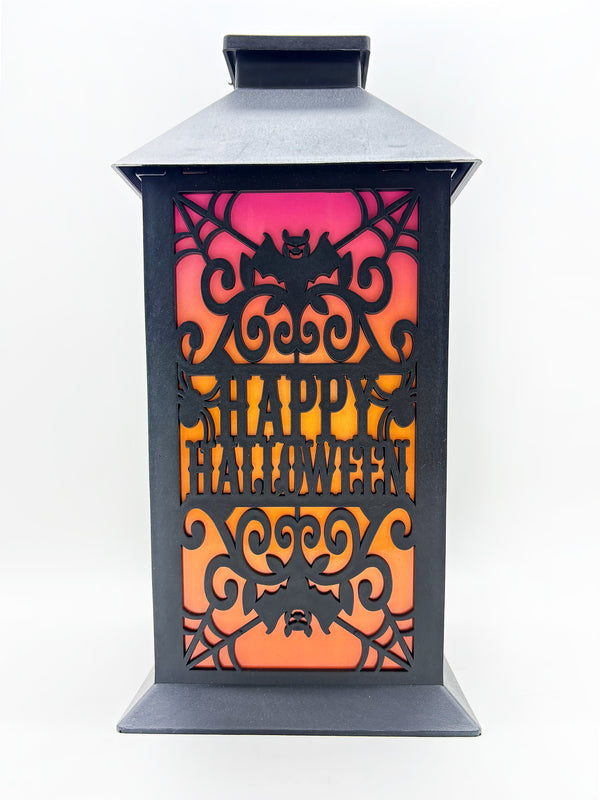 Halloween - 11.5" Solar Powered Lantern (Happy Halloween)