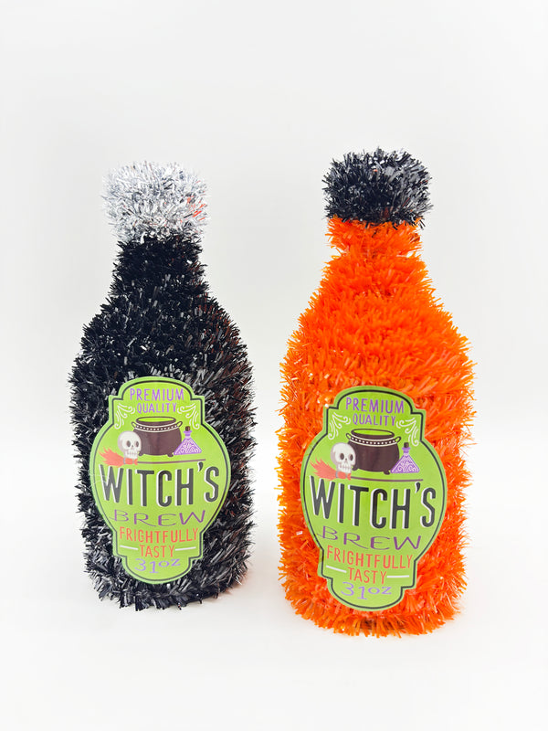 Halloween-  Botellas de decoración para mesa 6.25" (colores a escoger)