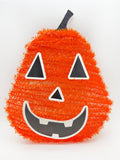 Halloween - Pumpkin Tinsel Wall Decor | Glow in the Dark 13" x 10"