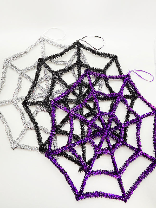 Halloween- Telarañas para colgar 16" (colores a escoger)