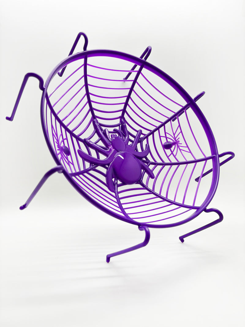 Halloween - Plastic baskets, spiderweb design 11" (colors to choose)