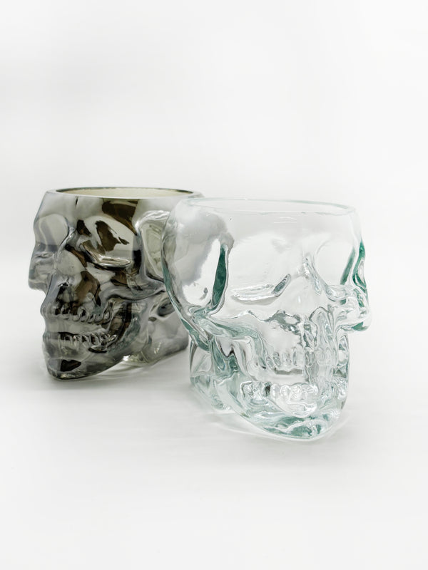 Halloween- Envase de calavera en cristal (color a escoger)