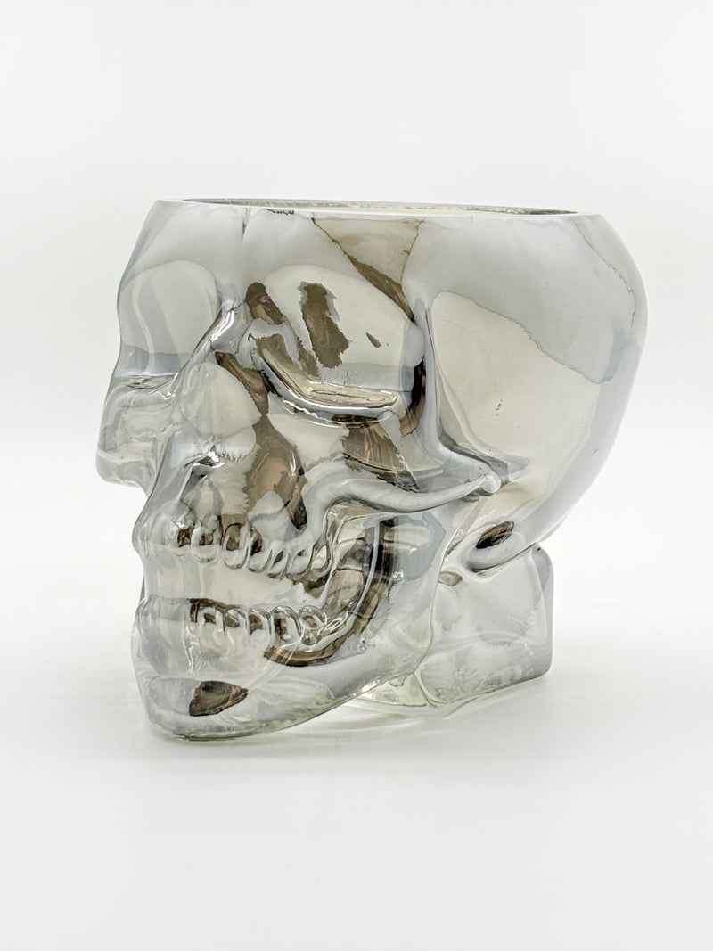 Halloween- Envase de calavera en cristal (color a escoger)