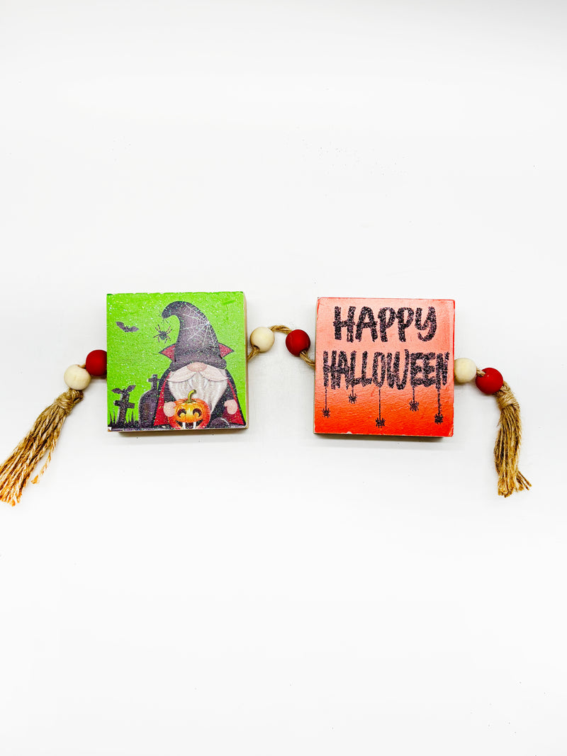 Halloween- Decoración de madera para mesa (estilo a escoger)