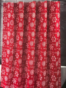 Navidad - Cortina de ducha estampada (copos de nieve)