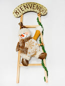 Navidad - Decoración de escalera con peluche 17"x6" (estilo a escoger)