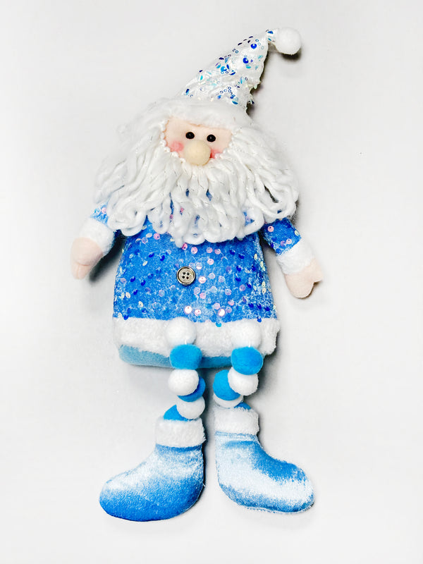 Navidad - Decoración azul para mesa 17"x6" (estilo a escoger)