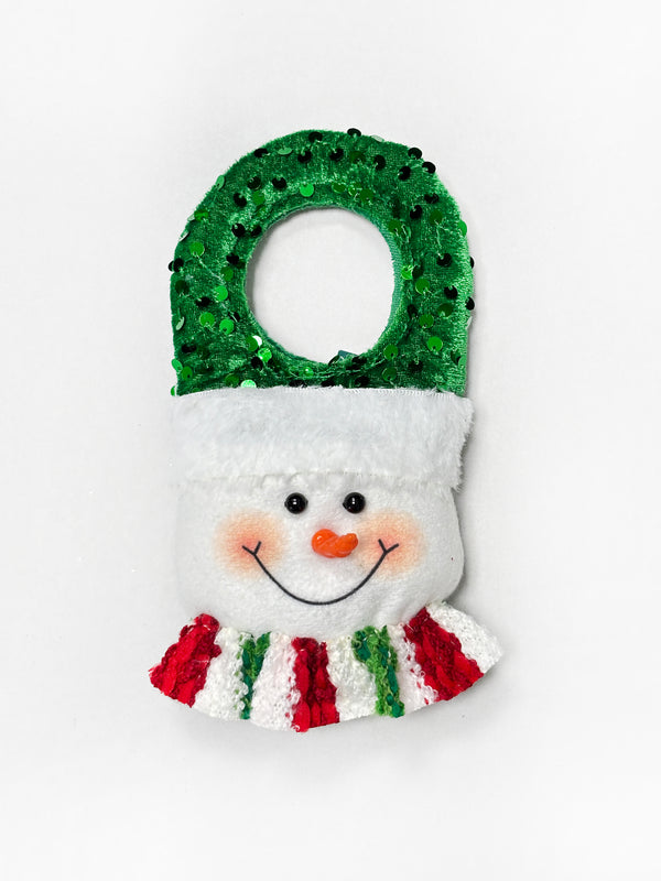 Navidad - Decoración de peluche para puertas 6"x4" (estilo a escoger)