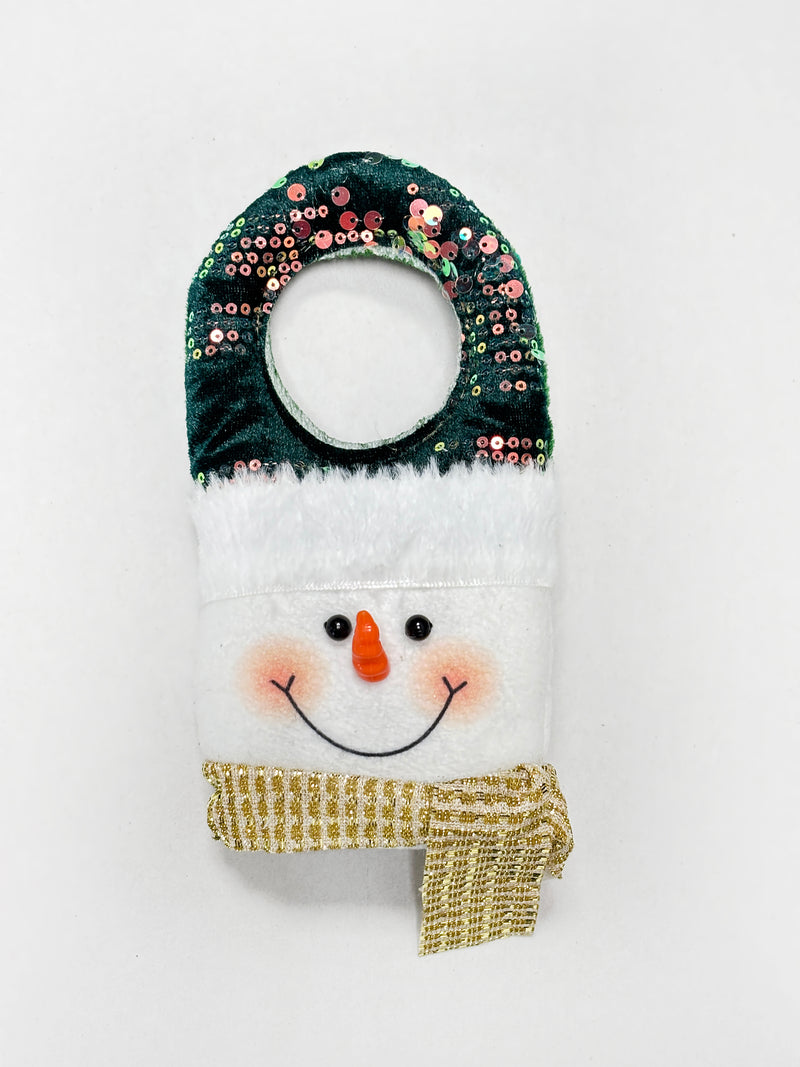 Navidad - Decoración de peluche con lentejuelas 6"x4" (estilo a escoger)