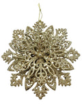 Navidad - Ornamento copo de nieve 6"x6" (color a escoger)