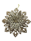Navidad - Ornamento copo de nieve 6"x6" (color a escoger)