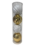 Navidad - 4 PC esferas 6.5" variante dorado (color a escoger)