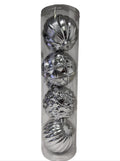 Navidad - 4 PC esferas 6.5" variante plata (color a escoger)