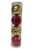 Navidad - 4 PC esferas 6.5" variante dorado (color a escoger)