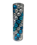 Navidad - 50 PC esferas 3" variante plata (colores a escoger)m