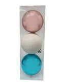 Navidad - 3 PC esferas 7.5" variante rosado (color a escoger)