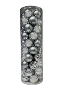 Navidad - 50 PC esferas 3" variante plata (colores a escoger)m