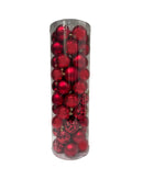 Navidad - 50 PC esferas 3" variante rojo (colores a escoger)