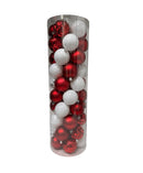 Navidad - 50 PC esferas 3" variante rojo (colores a escoger)
