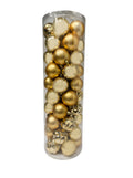 Navidad - 50 PC esferas 3" variante dorado (colores a escoger)