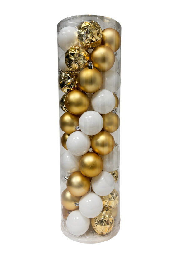 Navidad - 50 PC esferas 3" variante dorado (colores a escoger)