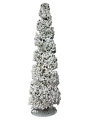 Navidad - Decoración de árbolito delgado de navidad con base de metal 19"x4" (color a escoger)