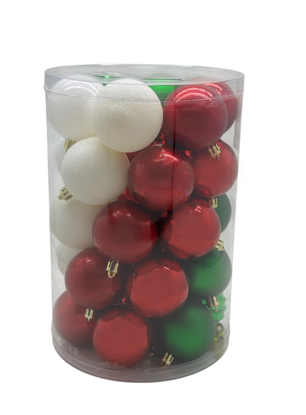 Navidad - 34 PC esferas 3" para decorar (color a escoger)