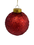 Navidad - Ornamento de esferas con brillo (color a escoger)
