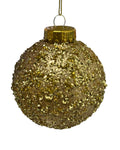 Navidad - Ornamento de esferas con brillo (color a escoger)