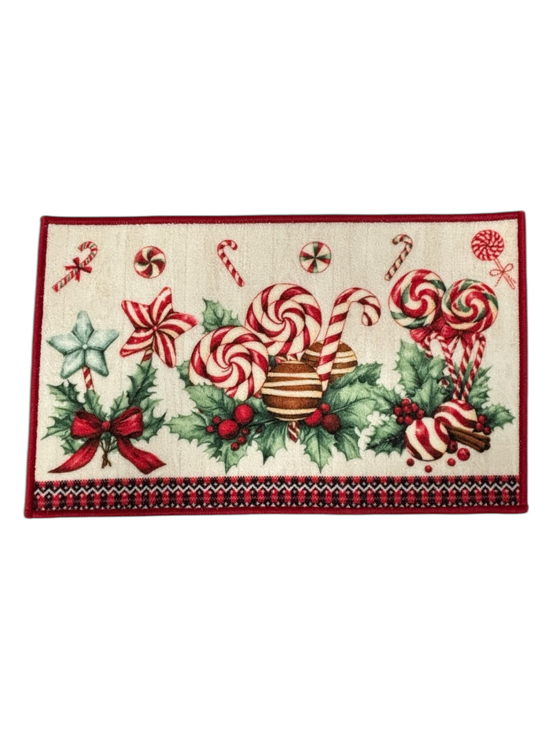 Navidad - Alfombra 17"x28" diseños impresos de navidad.