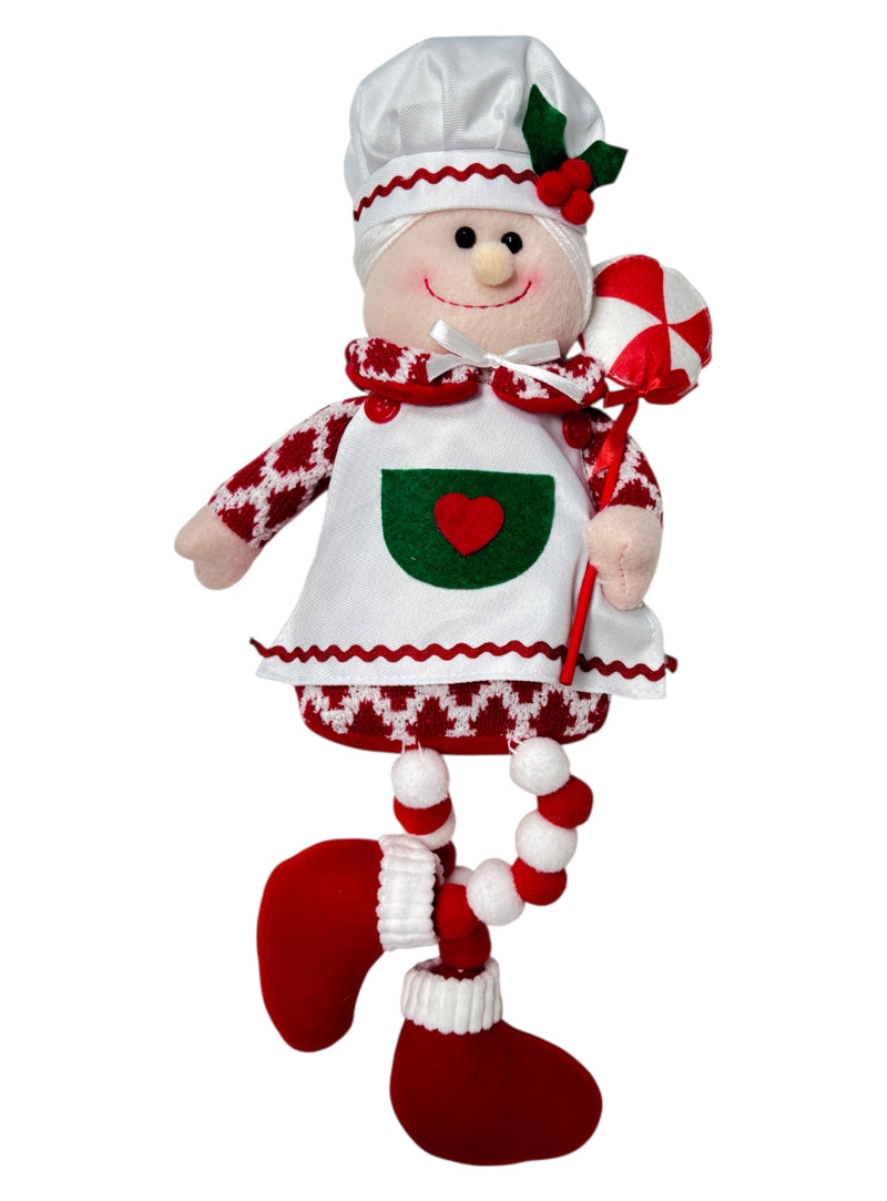 Navidad - Coordinado de pareja Santa Chef's sentados (estilo a escoger)