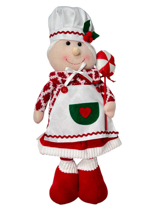 Navidad - Coordinado de pareja Santa Chef's de pie (estilo a escoger)