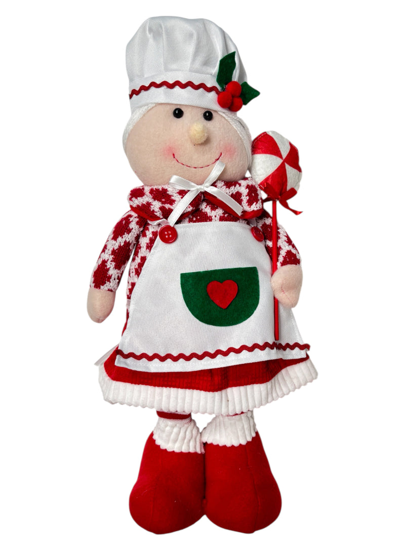 Navidad - Coordinado de pareja Santa Chef's de pie (estilo a escoger)