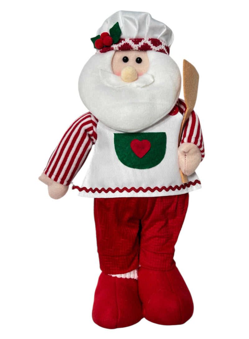 Navidad - Coordinado de pareja Santa Chef's de pie (estilo a escoger)