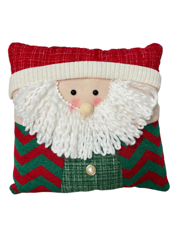 Navidad - Cojines 12"x12" coordinado de Santa Claus y Snowman.