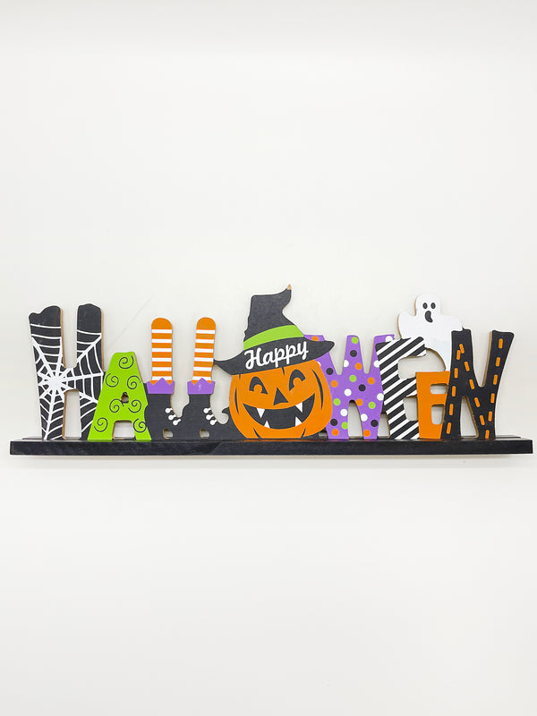 Halloween-  Decoración de madera para mesa (estilo a escoger)