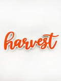Otoño - Decoración en Madera Palabra "Harvest" | 12" x 4.1"