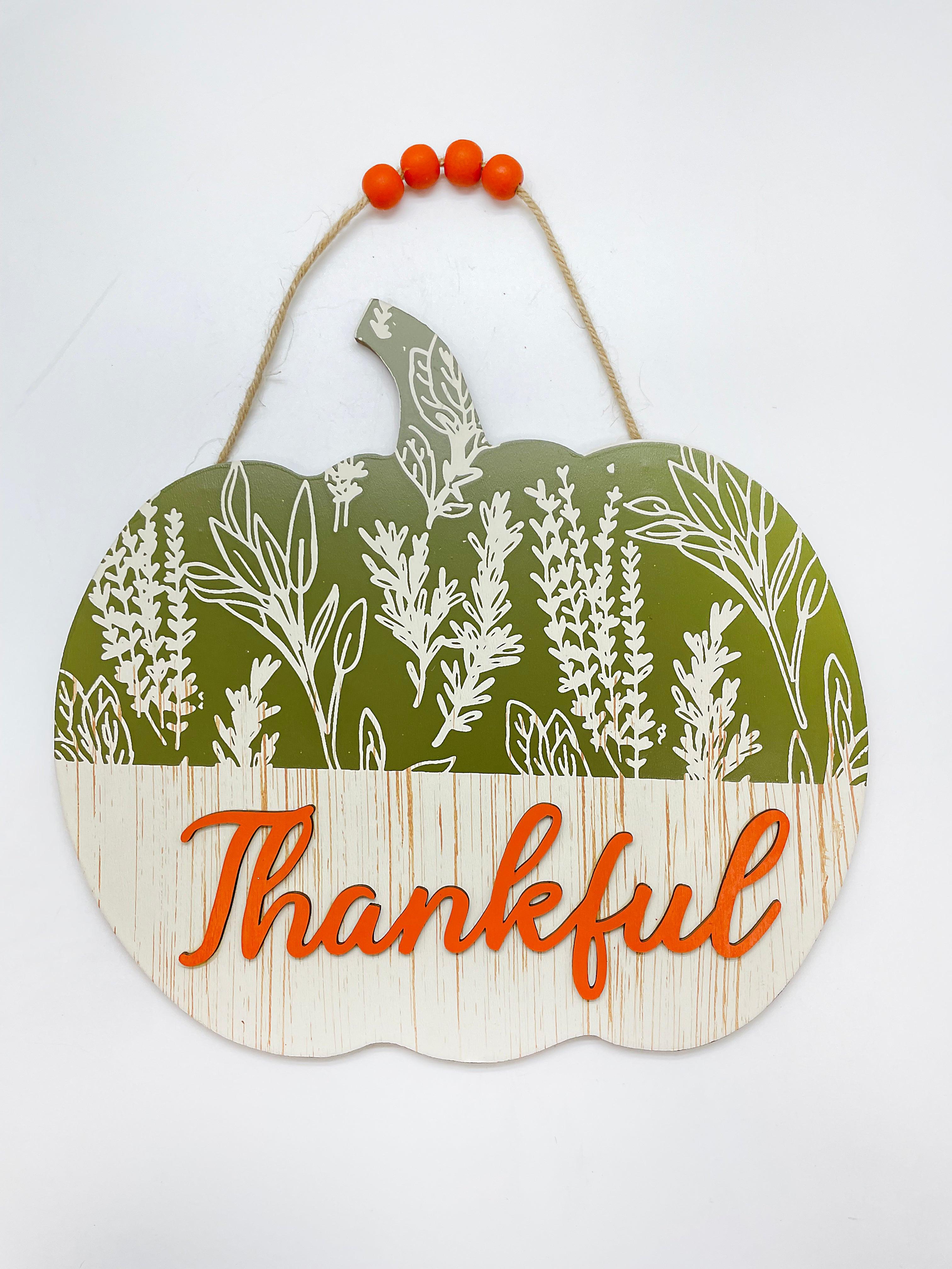 Otoño - Decoración Colgante en Madera | 2 Estilos 11.8" x 11.4"