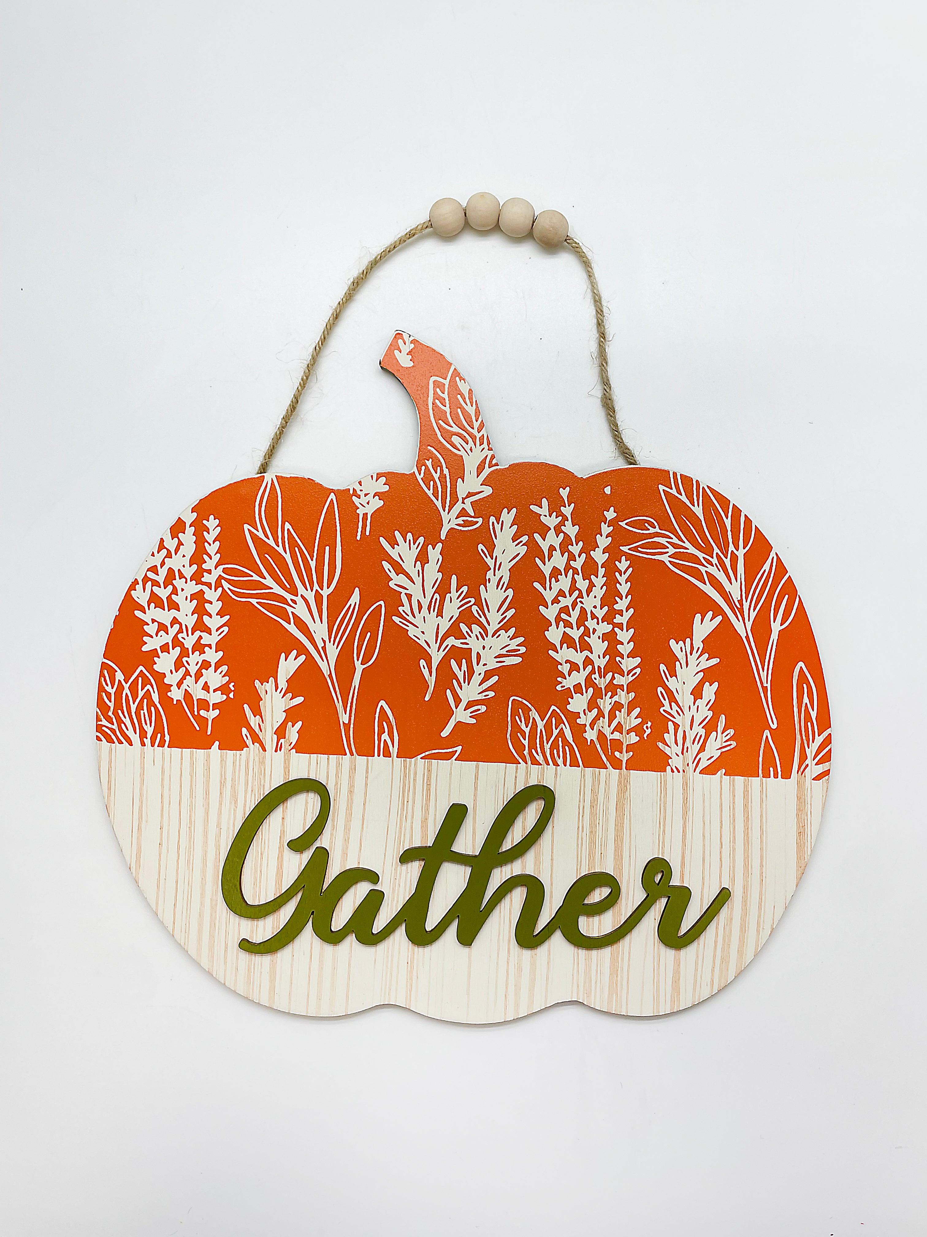 Otoño - Decoración Colgante en Madera | 2 Estilos 11.8" x 11.4"